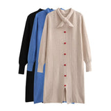 Women Sweater Knitwear Woolen Skirt Female Autumn and Winter Loose Knitted Dress