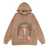 Men Hoodie Cute Graffiti Couple Hooded Sweater