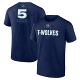NBA T-Shirts NBA Timberwolves Edwards Downs T-Shirt Sports Short Sleeve