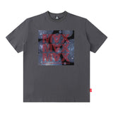 Men T Shirt Graffiti Casual Short-Sleeved T-shirt Men and Women Retro