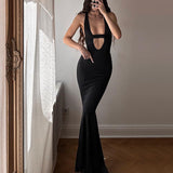 Women Dresse Sexy V-neck Women Long Dress Sling Dress
