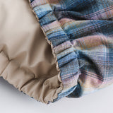 Unisex Winter Cotton Coat Stand-up Collar Cotton-Padded Clothes Double-Sided Plaid Cotton-Padded Jacket
