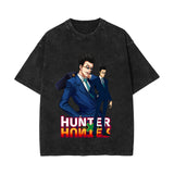 Full-time hunter T-shirt short-sleeved summer washed old top loose
