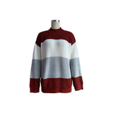 Women Knitted Sweater Autumn and Winter Long Sleeve Casual Sweater