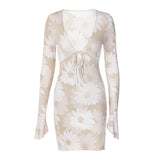 Women Dresses Sexy Long Sleeve Narrow Dress