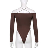 Women Jumpsuit Autumn Sexy Long Sleeve Backless Bodysuit