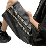 Men Jeans Summer Loose Straight Casual Shorts