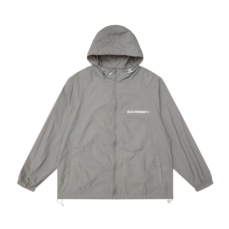 Men Jacket Coat Hooded Jacket Jacket Male Letter Printed Spring and Autumn Hooded Coat