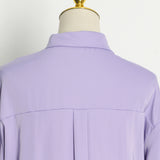 Women Dresses Short Skirt Spring Lapel Feather Long Sleeve Dress (Qymy0409)
