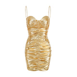 Women Dresses Sexy Sling Dress Short Skirt Banquet Dress (Zns0409)