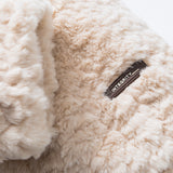 Unisex Winter Cotton Coat Plush Hooded Cotton-Padded Neutral Embroidered Letter Cotton-Padded Jacket