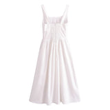 Women Dresses Summer Sleeveless Long Dress (Xds0414)