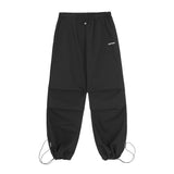 Men Sweatpants Pleated Casual Working Pants Men's Solid Color Straight-Leg Wide-Leg Pants