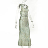 Women Dresses Spring Sheath Long Skirt Vest Dress (Csm202403)
