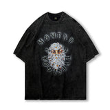 Men T Shirt Vintage Worn Looking Washed-out Short Sleeve T-shirt