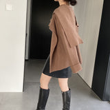 Women Cardigan Sweater Sweater Cardigan Coat Long Sleeve Loose Sweater 8t7351