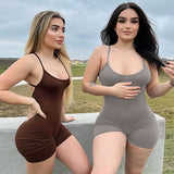 Women Jumpsuit Spring and Summer Sexy Slim Fit Backless Suspender Jumpsuit (Hawthaw0412)