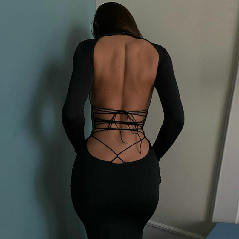 Women Dresses Spring Sexy Backless Dress