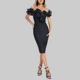 Women's Evening Dress Ruffled Bandage One-Piece Dress Dress Skirt