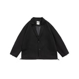 Unisex Jacket Vintage Overalls Jacket Men's and Women's Casual Suit Baggy Coat