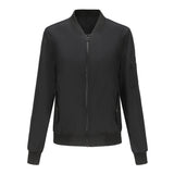 Women's Trench Coat Spring and Autumn Thin Flight Jacket Women's Casual Long Sleeve Coat Women's Loose Lapel Baseball Uniform