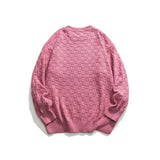 Unisex Sweater Winter Checkered Solid Color Sweater