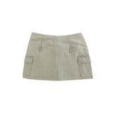 Women Skirt Denim Skirt A- Line Skirt Summer Washed and Worn Skirt