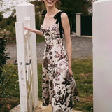 Women Dresses Bohemian Summer Sling Long Dress (Qymy0409)