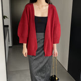Women's Cardigan Sweater Autumn and Winter Knitting Coat Women's Cardigan Style Sweater 8t3117