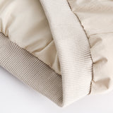 Unisex Winter Cotton Coat Embroidered Logo Baseball Collar Cotton Coat Loose Cotton Coat