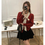 Women Knitwear Autumn and Winter V-neck Sweaters Cardigan