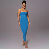 Women Dresses Summer Slim Fit Hip Skirt Shoulder Strap Dress