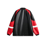 Unisex Jacket Autumn Splicing Machine Car Style Jacket