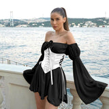 Women Dresses Chiffon Loose Dress Suit Skirt