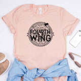 Retro Fourth Wing T-shirt Basgiath War College Shirt Dragon