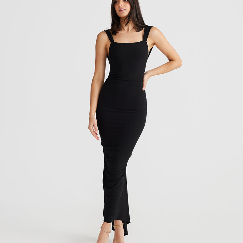 Women Dresses Spring Sexy Backless Spaghetti Straps Dress