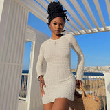 Women Dresses Fall Backless Dress (Bla0420)