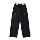 Women Sweatpants Retro Straight Casual Loose Wide-Leg Pants