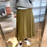 Women's Skirt Vintage Pleated Umbrella Skirt Skirt