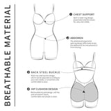 Shapewear bodysuit buttocks sponge pad body shaping and belly tightening