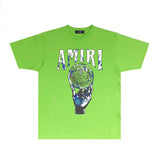 Amiri T-Shirt Personality Creative Printing Short Sleeve T-shirt Blouse