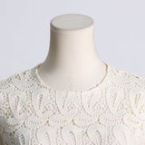Women Dresses Spring Embroidery Mesh Dress Long Dress (Qymy0409)