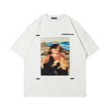 Men T Shirt Abstract Printing Men's Short-Sleeved T-shirt