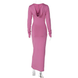 Women Dresses Winter Slim-Fit Hood Sports and Leisure Dress