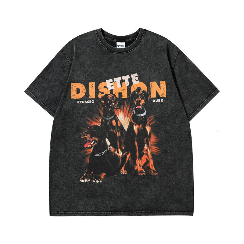 Men T Shirt Summer Printed Short Sleeve T-shirt