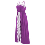 Women Date Dress Lace Slit off-the-Shoulder Tube Top A- line Dress