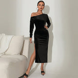 Women Dress Strapless Sexy Slim Fit Hip-Wrapped Dress Dress