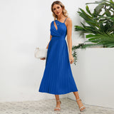 Women Date Dress Summer Slim-Fit Pleated Skirt