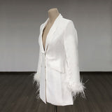 Women Evening Dress Sexy V-neck