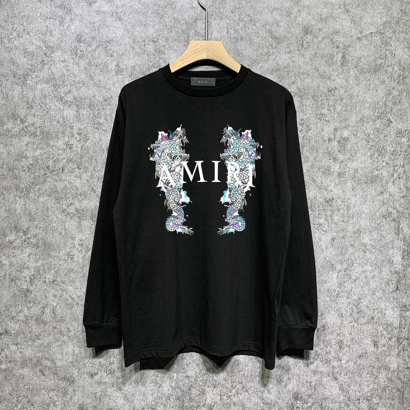 Amiri Long Sleeve Shirt Long Sleeve Long-Sleeved T-Shirt Blouse
